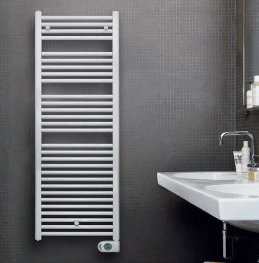 Grzejnik elektryczny Aura PBEZ-080-40/MQ 500 W 980 x 500 mm RAL 9016 traffic white przyłącze elektryczne | PBEZ09050MQ