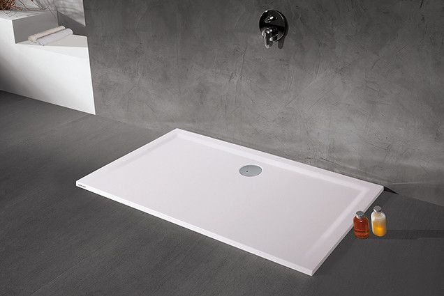 Brodzik mineralny prostokątny 75 x 100 x 3 cm SANPLAST Space Mineral B-M/SPACE 75x100x1,5 z syfonem z pokrywką | 645290023055002 #2