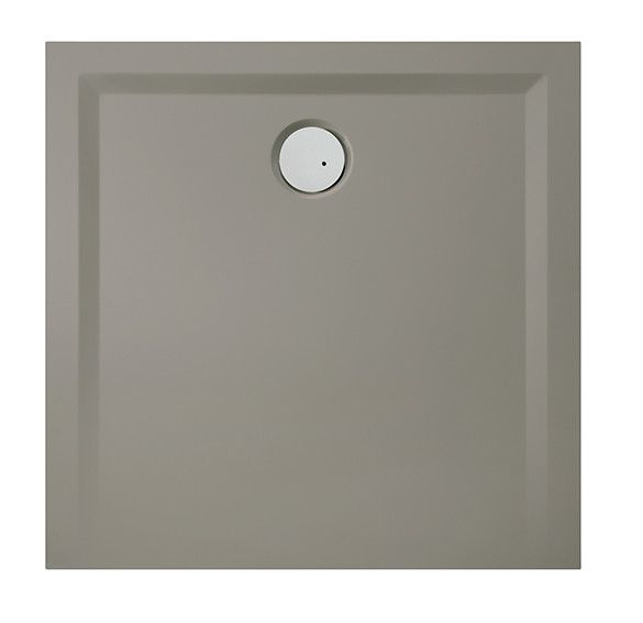 Brodzik mineralny kwadratowy 120 x 120 x 3 cm SANPLAST Space Mineral B-M/SPACE S 120x120x1,5 z syfonem z pokrywką | 645410006052002