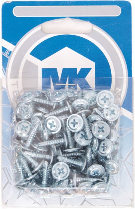 Wkręt montażowy samowiertny uniwersalny blister 100 sztuk 4,2 x 13 mm