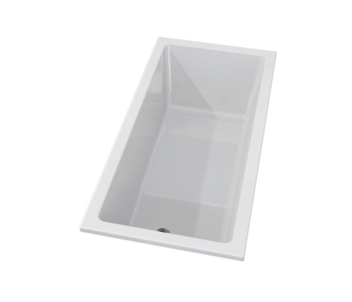 Wanna akrylowa prostokątna do zabudowy RIHO LUSSO PLUS 1700 800 mm biały z połyskiem brak nóg w komplecie, pasujące nogi 207093 | B006001005