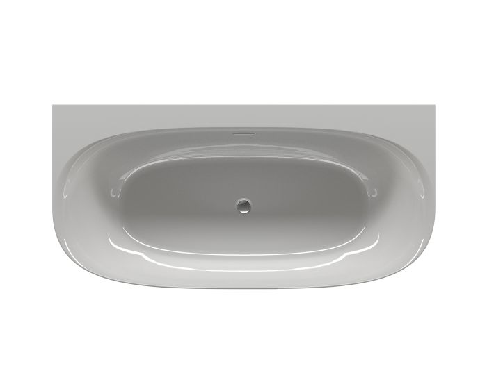 Wanna przyścienna centralna RIHO VITALLE VitaLux 1700 800 x 580 mm biały połysk z korkiem klik-klak i nakładką na przelew   | B094009005