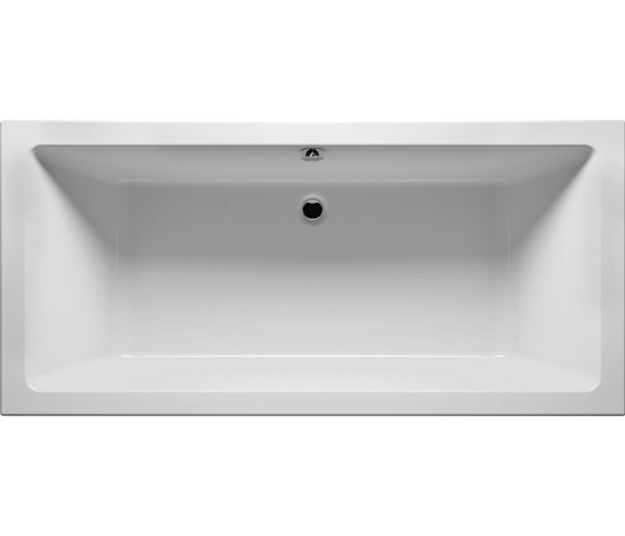 Wanna akrylowa prostokątna do zabudowy z cienkim rantem 2 cm RIHO Lugo 1800 900 mm biały połysk brak nóg w komplecie, pasujące nogi 207095 | B134001005