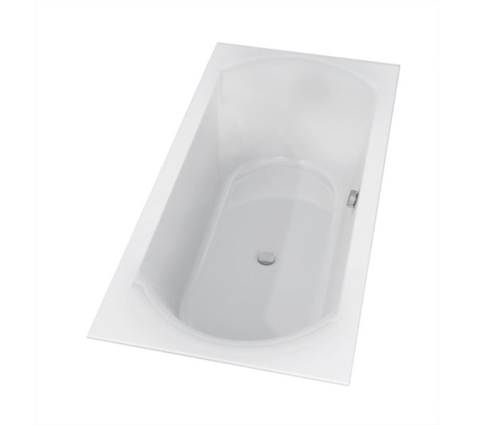 Wanna akrylowa prostokątna do zabudowy z super cienkim rantem - 2 cm RIHO Linares 1600 700 mm biały połysk, biały mat brak nóg w komplecie, pasujące nogi 207093 | B140001005