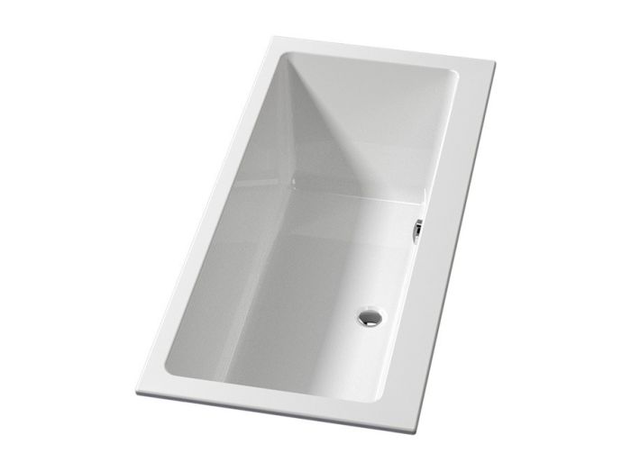 Wanna do zabudowy z szerszym obrzeżem wanny przy ścianie - 12 cm RIHO Lusso Wall 1800 800 x 475 mm biała z połyskiem należy dokupić syfon oraz nóżki | B158001005