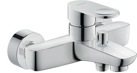 Bateria wannowa ścienna DURAVIT B.3 1-uchwytowa 2-otworowa mosiężna chrom  | B35230000010