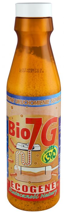 Preparat biologiczny granulat + kapsułka odtłuszcza przewody kanalizacyjne i wszelkie elementy instalacji 375g  | GRAF G BIO 7 BIO722988