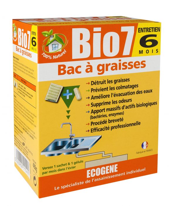 Preparat biologiczny do ekspoatacji separatorów tłuszczu oraz instalacji kanalizacyjnych 480g | GRAF BIO 7 BIO731477