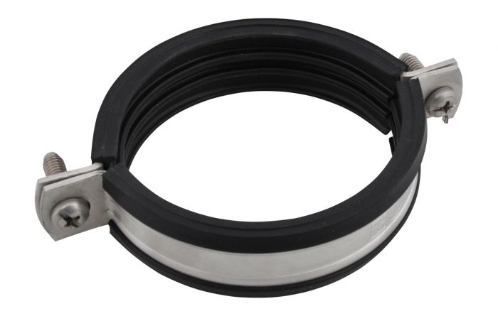 Obejma stalowa pojedyncza BIS Bifix 1301 z okładziną EPDM M10 159-168 mm