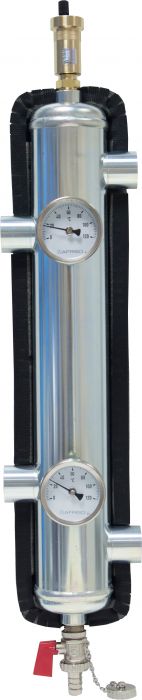 Sprzęgło hydrauliczne ocieplone BLH 822 z izolacją 6 bar 4xGW G2", 6xGW G1/2"