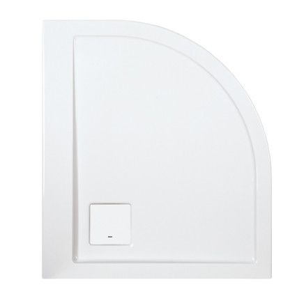 Brodzik akrylowy półokrągły 80 x 90 x 3 cm SANPLAST Space Line BP-P/SPACE 80x90x3 | 615110043001002