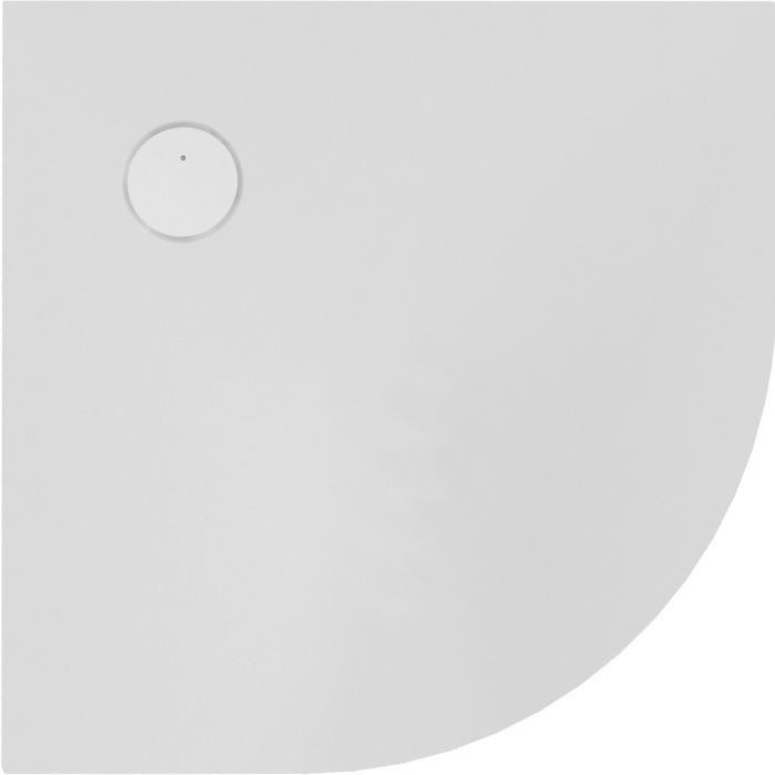 Brodzik mineralny półokrągły SANPLAST Structure Mineral BP-M/STRUCTURE 90x90x1,5 900 /10900 /1015 /10cm biały EW | 645360043001010