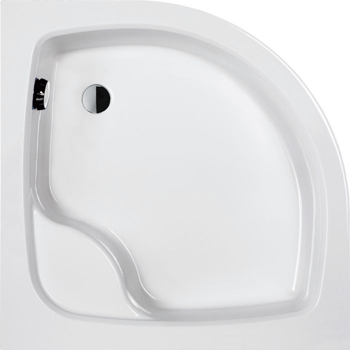 Brodzik akrylowy półokrągły SANPLAST Eko Plus BPzs-a/EKOPLUS 90x90x25+STB 900 /10900 /10250 /10cm biały EW stelaż STB  | 615131063001000