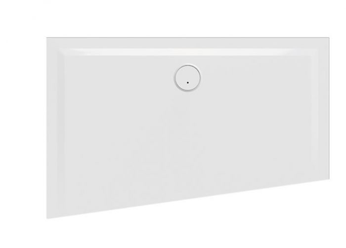 Brodzik mineralny trapezowy 90 x 150 x 1.5 cm SANPLAST Space Line BTP-M/SPACE 90x150x1,5 biały EW | 645290157001002