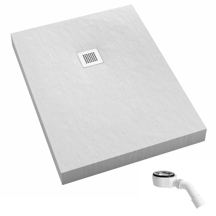 Brodzik prostokątny 80 x 120 x 12 SCHEDPOL New Horizons White Stone | 33308BSTM2