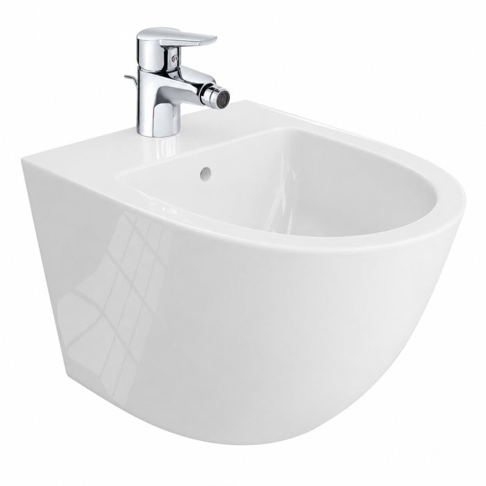 Bidet ceramiczny wiszący DOMINO VITALLE NERIO 36.5 x 32.5 x 49 cm  | BIDSANNER26