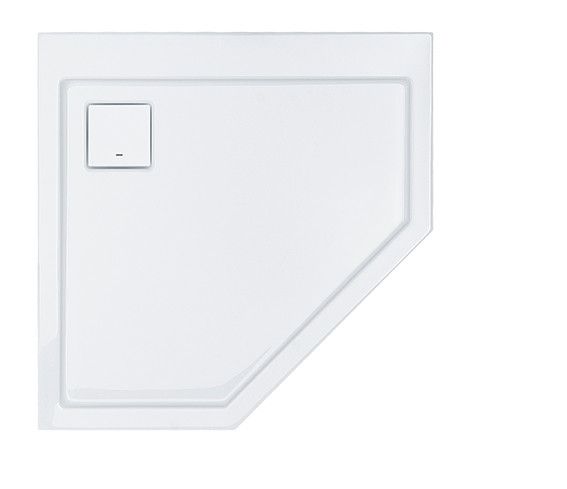 Brodzik akrylowy pięciokątny 90 x 90 x 3 cm SANPLAST Space Line BPK/SPACE 90x90x3 graphit matowy | 615110053026000