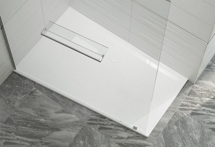 Space Line BTL-M/SPACE 90x160x1,5 brodzik mineralny trapezowy strona lewa 160 x 900 x 15 mm biały EW