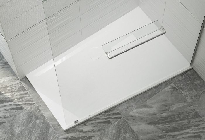 Space Line BTP-M/SPACE 90x160x1,5 brodzik mineralny trapezowy strona prawa 160 x 900 x 15 mm biały EW