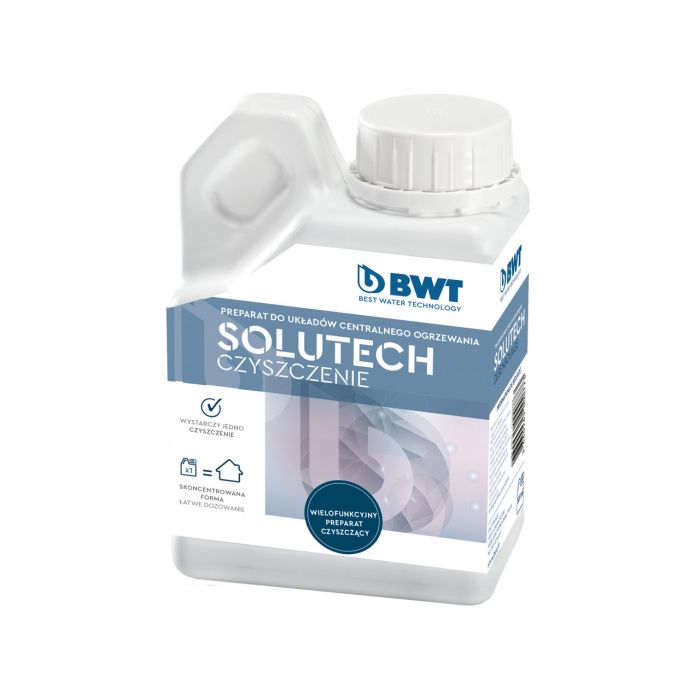 Preparat czyszczący SoluTECH Czyszczenie do instalacji z żelaza i miedzi 0,5 L