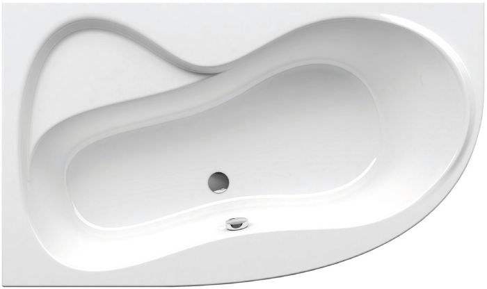 Wanna akrylowa asymetryczny narożna RAVAK Rosa 95 1600 950 mm snowwhite bez zestawu odpływowego | C581000000