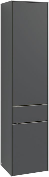 Szafka wysoka 400 x 346.5 x 1710 mm brilliant white 2 drzwi, 1 element wysuwany VILLEROY & BOCH Subway 3.0 | C59001VE