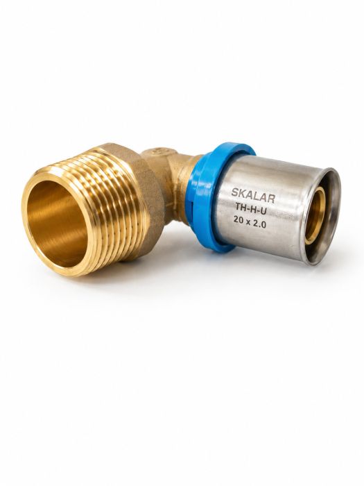Kolano 90° 20 mm x 1/2" GZ zacisk typ TH-H-U VESBO SKALAR ONE  | SKAKZ2012