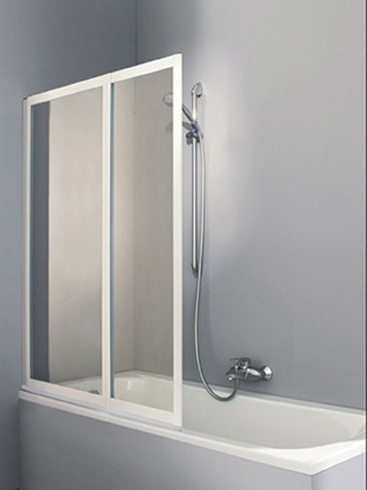 Parawan HUPPE Combinett 2 1000 x 1400 mm srebrny matowy szkło hartowane przezroczyste z powłoką Anti-Plaque | AC0101087322