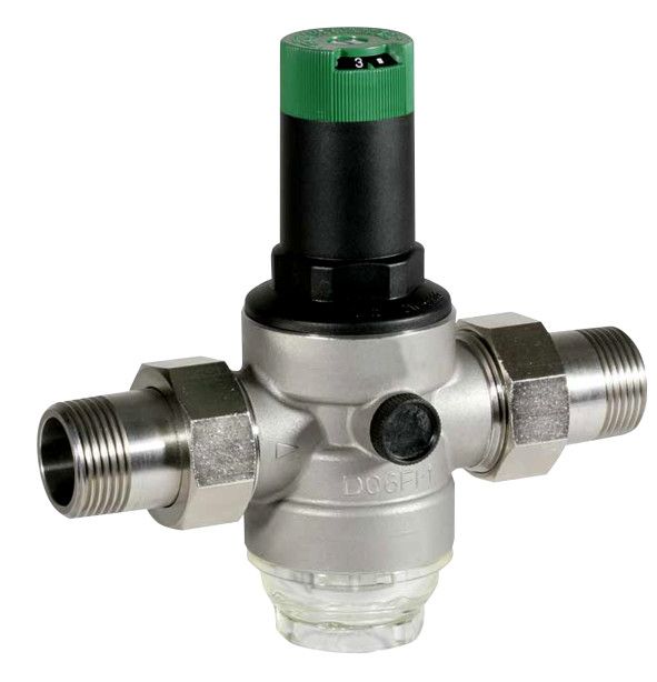 Regulator ciśnienia Braukmann D06FI ze stali nierdzewnej 1/2" GZ z przezroczystą osłoną filtra, bez manometru Kvs 2.4
