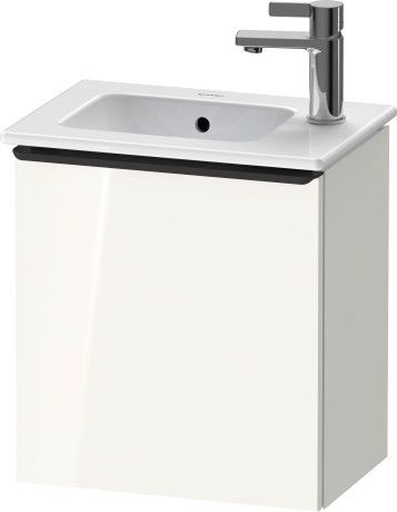 Szafka podumywalkowa do Me by Starck 072343 wisząca 410 x 274 x 440 mm biała wysoki połysk 1 drzwi DURAVIT D-Neo | DE4259L2222