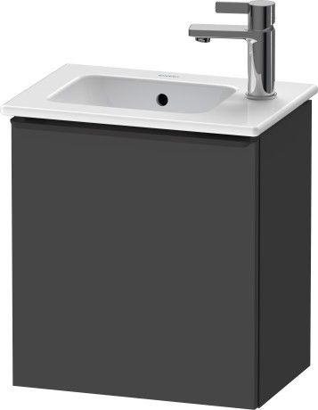 Szafka podumywalkowa do Me by Starck 072343 wisząca 410 x 274 x 440 mm grafitowa mat 1 drzwi DURAVIT D-Neo | DE4259R4949