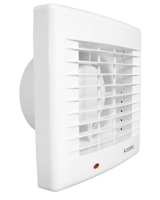 Wentylator domowy osiowy POLO4 Ø100 AŻWCH 158 x 154 mm z automatyczną żaluzją, wyłącznikiem czasowym i higrostatem