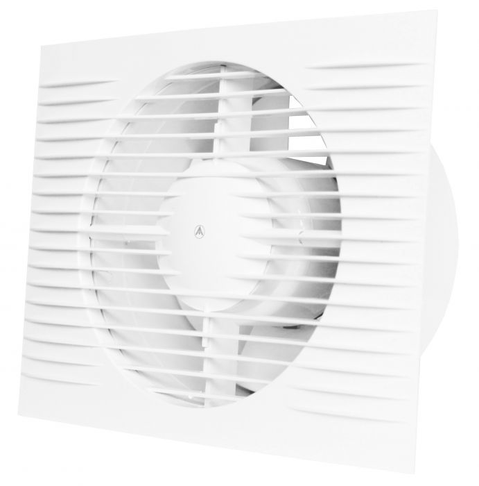 Wentylator domowy osiowy STYL II 100 WCH DN 100 156 x 125 mm z wyłącznikiem czasowym i higrostatem