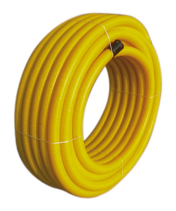 Rura drenarska PVC-U bez otworów DR 100 mm zwój 50 m żółta