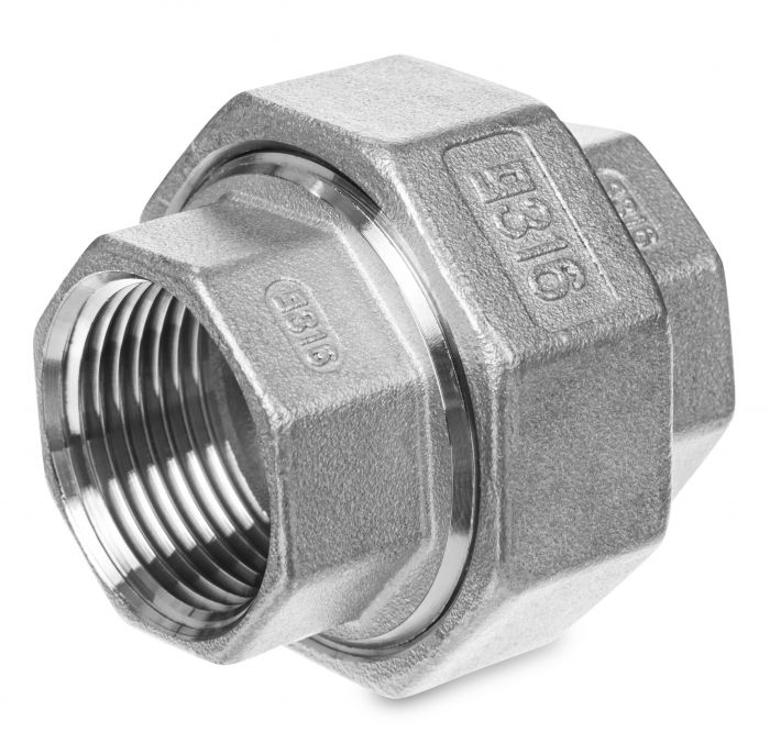Dwuzłączka gwintowany nakrętna stal nierdzewna 316 GW 3" #3