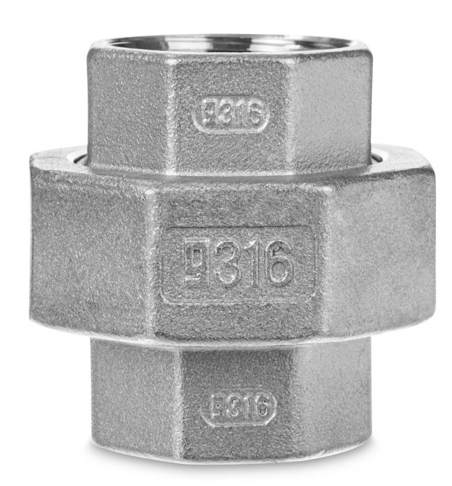 Dwuzłączka gwintowany nakrętna stal nierdzewna 316 GW 3"