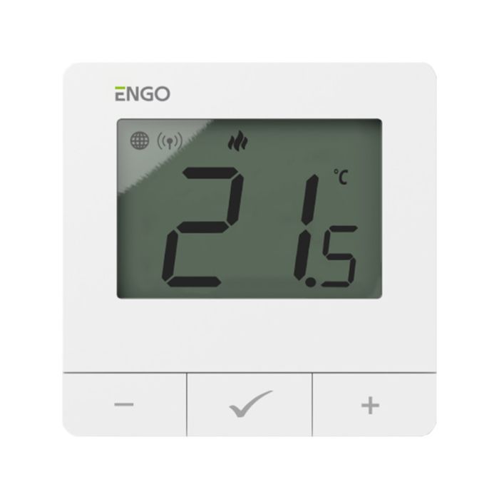 Regulator temperatury internetowy, natynkowy 230V, biały,  ZigBee/868MHz  ENGO E25-230W  | 932342949