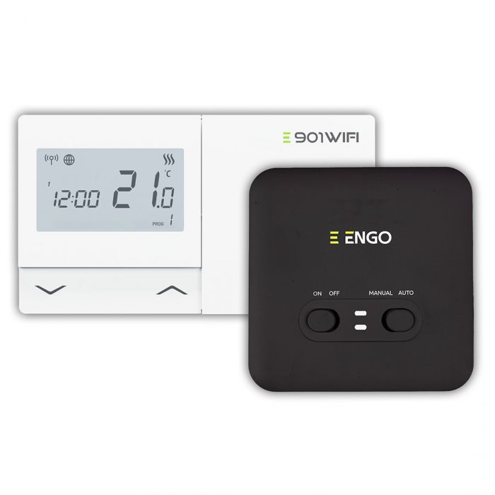 Regulator temperatury internetowy, bezprzewodowy z wbudowanym modułem WiFi ENGO E901WIFI | 932322661