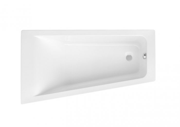 EASY wanna akrylowa asymetryczny strona lewa narożna 1600 x 900 mm biała + nogi 