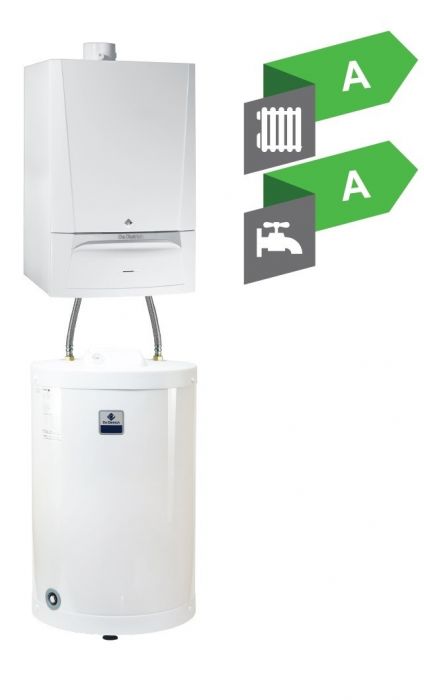 Kocioł gazowy kondensacyjny 1-funkcyjny naścienny 25.5 kW DE DIETRICH Evodens AMC 25/SR150SK z podgrzewaczem c.w.u SR 150K | 7689096150K
