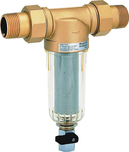 Filtr do wody drobnosiatkowy z opłukiwaniem przyłącze gwintowane, siatka filtracyjna 100 mikronów FF06-1/2AA DN 15 PN 16 Kvs 4 