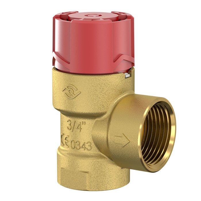 Zawór bezpieczeństwa do zamkniętych instalacji grzewczych i chłodniczych Flopress A 2.5 1/2" 70,1x53,6x45,4 GW 2.5 bar