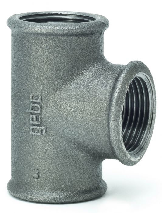 Trójnik gwintowany 90° żeliwny czarny GW 3/4"