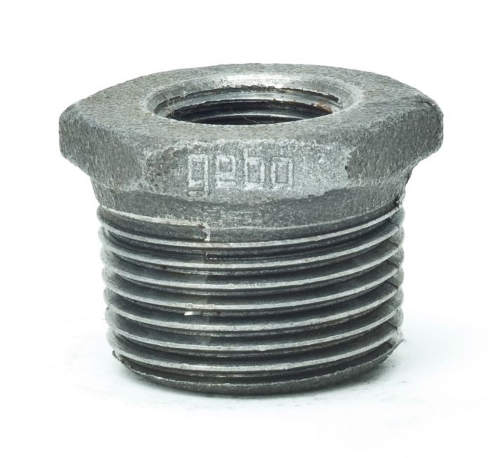 Redukcja gwintowana żeliwna czarna GW x GZ 3/8" x 1/4"