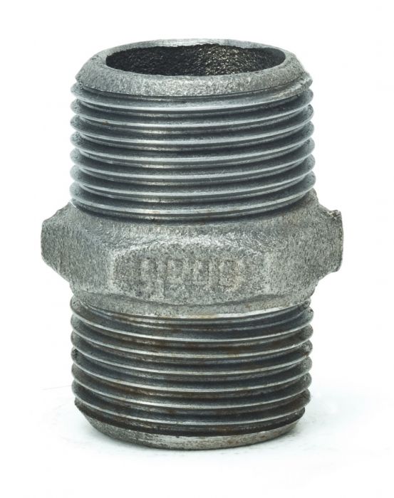 Nypel gwintowany żeliwny czarny GZ 3/8"