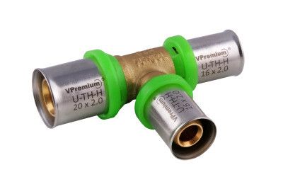 Trójnik redukcyjny mosiądz 25 x 16 x 20 mm VESBO GREEN  | GLTR251620