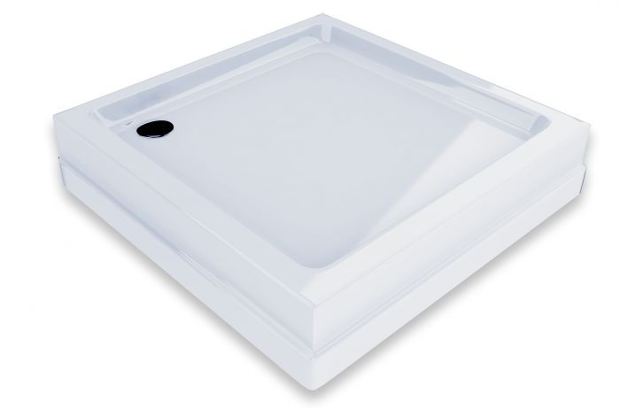 Brodzik akrylowy kwadratowy kompakt 8 x 8 x 16 cm RAVAK Kaskada Basic Angela Basic | GPX2240135