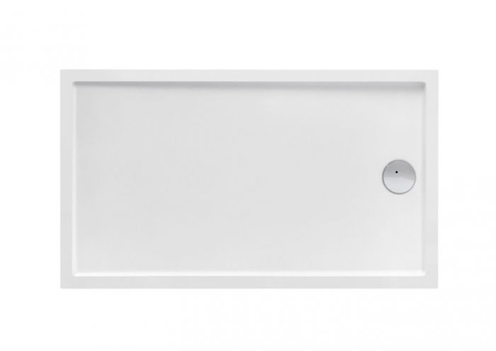 GRANADA COMPACT brodzik ceramiczny prostokątny 1200 x 800 x 135 mm biały ze zintegrowaną obudową READY TO INSTAL 13,5 cm, z nóżkami oraz płaskim syfonem