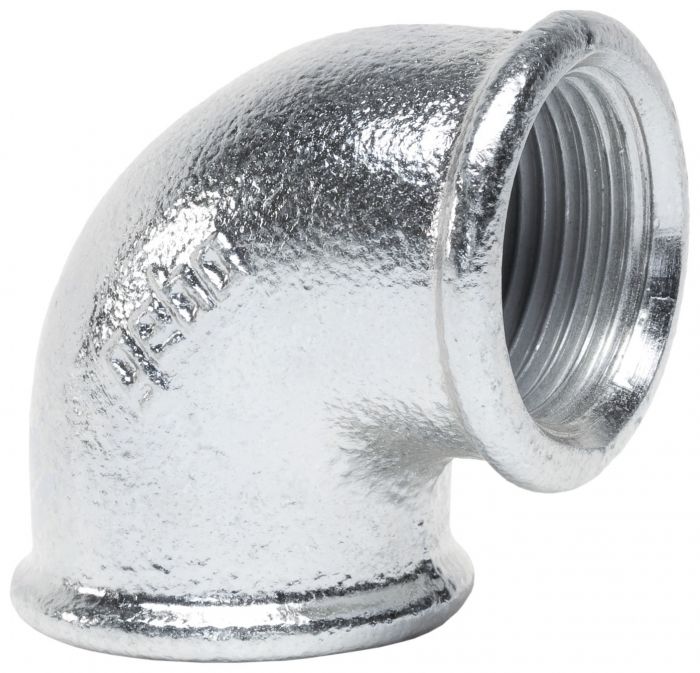 Kolano gwintowane 90° żeliwne ocynk GW 1 1/4"