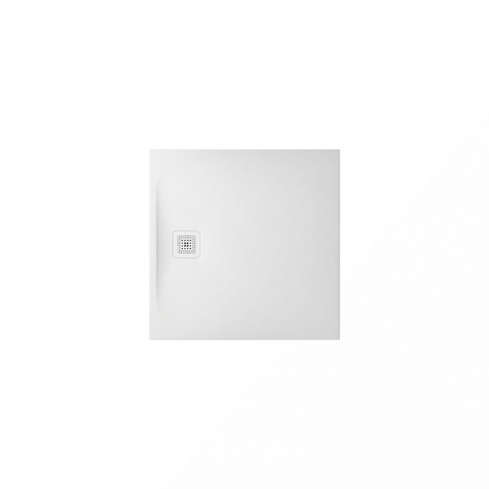 LAUFEN PRO brodzik Marbond kwadratowy ultra płaski 90 x 90 x 3 cm biały z odpływem asymetrycznym